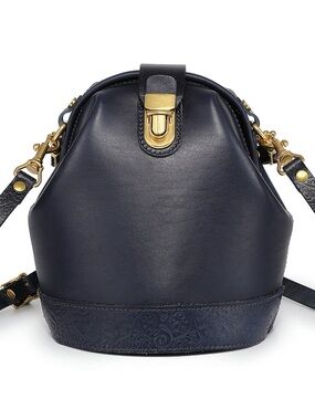 Old Trend Doctor Mini Leather Bucket Crossbody Bag